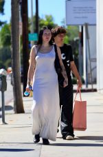 NOAH CYRUS and Pinkus Out Shopping on Melrose Avenue in Los Angeles 10/05/2023