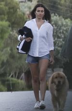 OLGA KOROTYAYEVA and Sean Penn Out with Their Dog in Malibu 10/04/2023