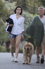 OLGA KOROTYAYEVA and Sean Penn Out with Their Dog in Malibu 10/04/2023