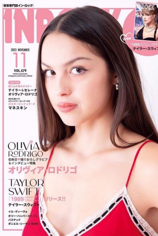 OLIVIA RODRIGO on the Cover of Inrock Magazine, November 2023