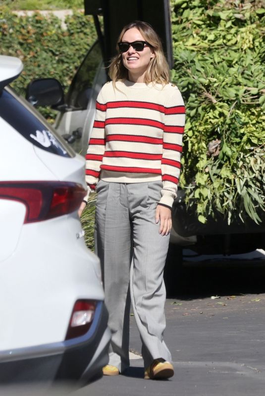 OLIVIA WILDE Leaves a Meeting in Hollywood 10/30/2023