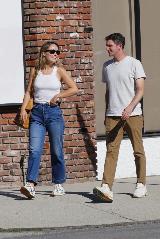 OLIVIA WILDE Out for Luch with a Friend at Petit Trois in Sherman Oaks 10/19/2023