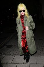 PAM HOGG Out for Burberry Dinner in London 10/12/2023