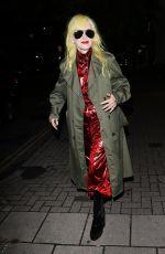 PAM HOGG Out for Burberry Dinner in London 10/12/2023
