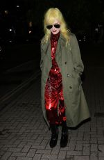 PAM HOGG Out for Burberry Dinner in London 10/12/2023