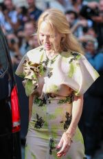 PAMELA ANDERSON Arrives at Victoria Beckham Show at Paris Fashion Week 09/29/2023