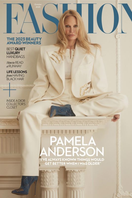 PAMELA ANDERSON in Fashion Magazine, October 2023