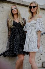 PARIS and NICKY HILTON Arrives at Zimmermann Spring/Summer 2024 Show in Paris 10/02/2023