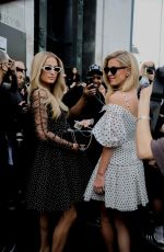 PARIS and NICKY HILTON Arrives at Zimmermann Spring/Summer 2024 Show in Paris 10/02/2023