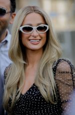PARIS and NICKY HILTON Arrives at Zimmermann Spring/Summer 2024 Show in Paris 10/02/2023