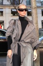 PARIS and NICKY HILTON Leaves Balenciaga Show in Paris 10/01/2023