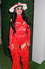 PARIS HILTON in a Red Mushroom Princess Costume at a Halloween Party in West Hollywood 10/28/2023