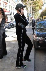 PARIS HILTON Leaves a Hotel at Paris Fashion Week 10/02/2023