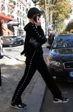 PARIS HILTON Leaves a Hotel at Paris Fashion Week 10/02/2023