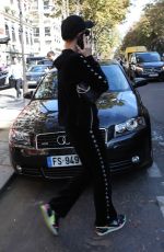 PARIS HILTON Leaves a Hotel at Paris Fashion Week 10/02/2023