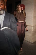 PARIS JACKSON Leaves Costes Restaurant in Paris 10/02/2023