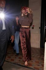PARIS JACKSON Leaves Costes Restaurant in Paris 10/02/2023