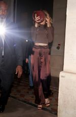 PARIS JACKSON Leaves Costes Restaurant in Paris 10/02/2023