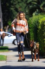 PARIS JACKSON Out for a Morning Walk with Her Dog in West Hollywood 10/24/2023