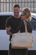 PETA MURGATROYD and Maksim Chmerkovskiy Arrives at Dance Studio in Los Angeles 01/19/2023