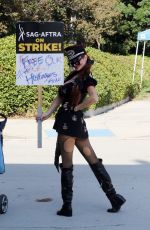 PHOEBE RPICE at SAG-AFTRA Strike at Warner Brothers Studio in Los Angeles 10/24/2023