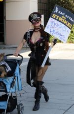 PHOEBE RPICE at SAG-AFTRA Strike at Warner Brothers Studio in Los Angeles 10/24/2023