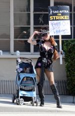 PHOEBE RPICE at SAG-AFTRA Strike at Warner Brothers Studio in Los Angeles 10/24/2023