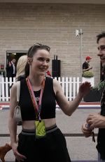 RACHEL BROSNAHAN and Jason Ralph at FIA Formula 1 Lenovo United States Grand Prix in Austin 10/21/2023
