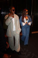 RIHANNA and ASAP Rocky Leaves His Birthday at a Private Event at RPM Raceway in Jersey City 10/06/2023