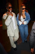 RIHANNA and ASAP Rocky Leaves His Birthday at a Private Event at RPM Raceway in Jersey City 10/06/2023