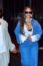 RIHANNA and ASAP Rocky Leaves His Birthday at a Private Event at RPM Raceway in Jersey City 10/06/2023