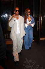 RIHANNA and ASAP Rocky Leaves His Birthday at a Private Event at RPM Raceway in Jersey City 10/06/2023