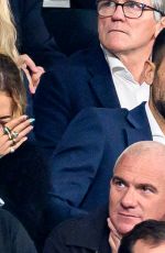 RITA ORA and Novak Djokovic at Rugby World Cup France 2023 Gold Final Match Between New-Zealand and South Africa at Stade de France in Paris 10/28/2023