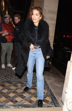 RITA ORA Night Out in Paris 10/29/2023