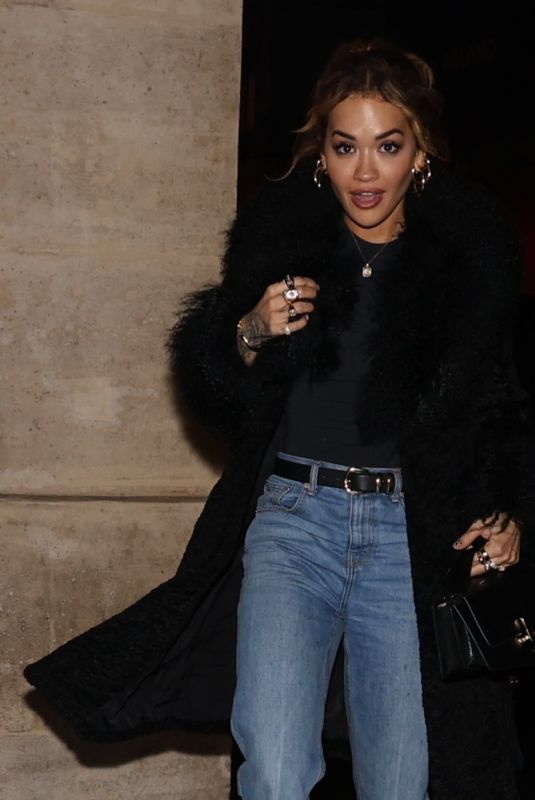 RITA ORA Night Out in Paris 10/29/2023