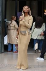 RONISIA Arrives at Rabanne Womenswear Spring/Summer 2024 Show at Paris Fashion Week 09/28/2023
