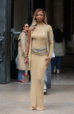 RONISIA Arrives at Rabanne Womenswear Spring/Summer 2024 Show at Paris Fashion Week 09/28/2023