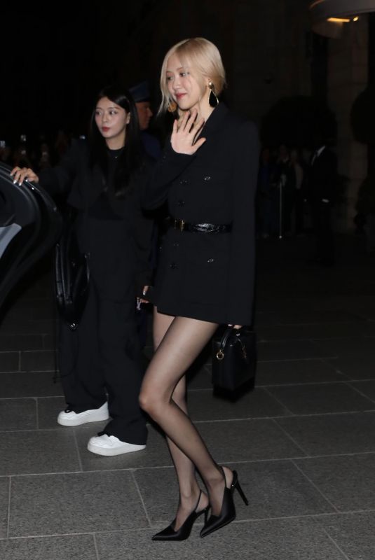 ROSE Leaves Saint Laurent Afterparty at Paris Fashion Week 09/27/2023