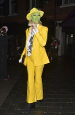 ROXY HORNER Arrives at Hallowzeem Party at Gaucho in London 01/27/2023