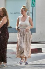 RUMER WILLIS Leaves Great White Restaurant on Melrose Ave in West Hollywood 10/25/2023
