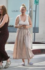 RUMER WILLIS Leaves Great White Restaurant on Melrose Ave in West Hollywood 10/25/2023