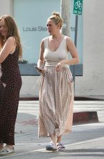 RUMER WILLIS Leaves Great White Restaurant on Melrose Ave in West Hollywood 10/25/2023