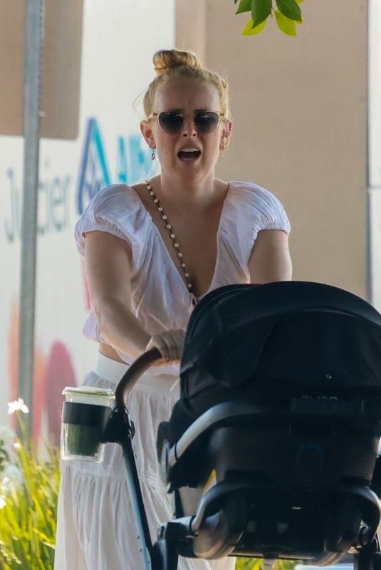 RUMER WILLIS Out with Her Baby at All Time in Los Feliz 10/03/2023