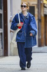 SADIE SINK Heading to a Coffee Shop in New York 10/24/2023