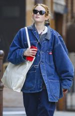 SADIE SINK Heading to a Coffee Shop in New York 10/24/2023