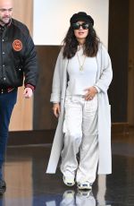 SALMA HAYEK Arrives at JFK Airport in New York 10/24/2023