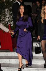 SALMA HAYEK Leaves Beckham TV Show Premiere Afterparty in London 10/03/2023