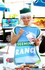 SARAH HYLAND and Wells Adams Kick Off Halloween at Sonic 10/16/2023