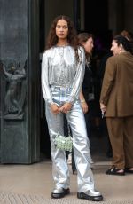 SARAH LYSANDER at Rabanne Womenswear Spring/Summer 2024 Show at Paris Fashion Week 09/28/2023