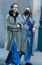 SARAH PAULSON and BEANIE FELDSTEIN Out Shopping in New York 10/17/2023